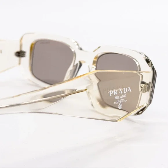 NEW PRADA PR17WS 19X30N SQUARE YELLOW WOMEN SUNGLASSES PRADA SPR 17W 19X30N Prada NEW PRADA PR17WS 19X30N SUNGLASSES PRADA SPR 17W  main image 4